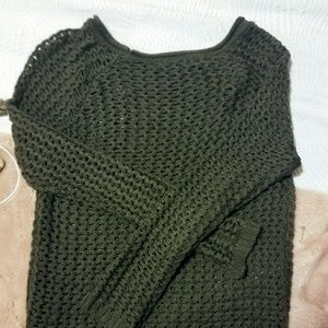 Green nine west knit sweater